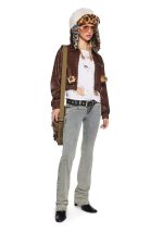 Bomber Jacket Superdown in Brown - Image 3