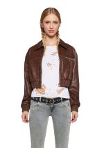 Bomber Jacket Superdown in Brown - Image 2