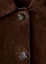 Suede Leather Jacket in Brown - Image 6