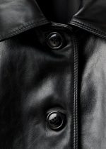 Bomber Leather jacket Black - Image 6