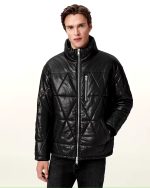 Tooma Leather Puffer Jacket - Image 2