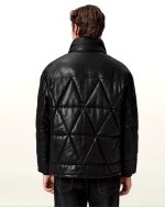 Tooma Leather Puffer Jacket - Image 5