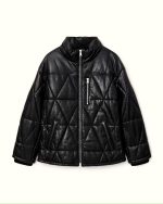 Tooma Leather Puffer Jacket - Image 6