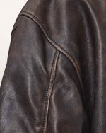 Marco Oversized Leather Bomber Jacket - Image 8