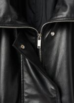 Oversized Leather Bomber jacket - Image 5