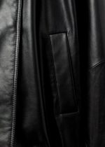 Oversized Leather Bomber jacket - Image 8