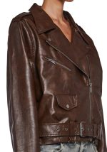 Joana Leather Biker Jacket - Image 4