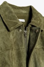 Suede Effect Bomber Jacket - Image 6