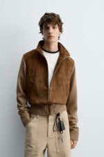 Leather Combination Jacket