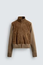 Leather Combination Jacket - Image 9