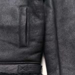Shearling Leather Bomber Jacket - Image 3