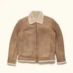 Shearling Leather Bomber Jacket