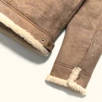 Shearling Leather Bomber Jacket - Image 2