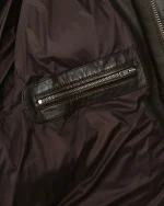 Goose Down Leather Puffer Jacket - Image 5